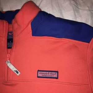 Mens Large Vineyard Vines Shep Shirt Quarter Zip